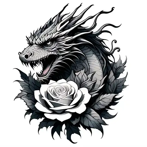 dragons and roses - Variation 2