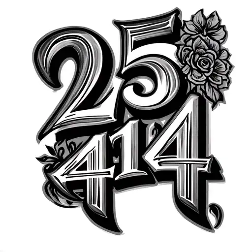 "25/4/14" date of wedding tattoo