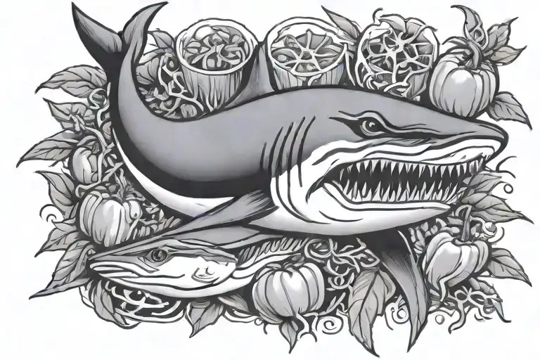 Capsaicin, Peppers, Mako Shark, Yankees, 49ers. - Variation 1