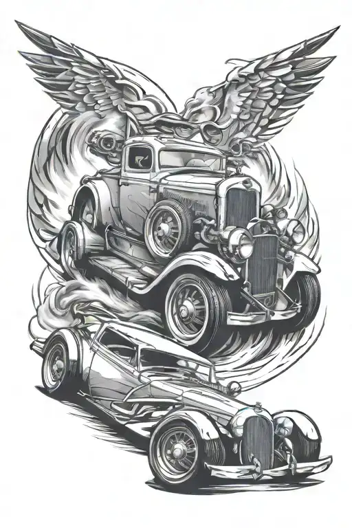 Cars racing