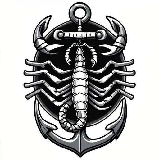 anchor and scorpion - Variation 2