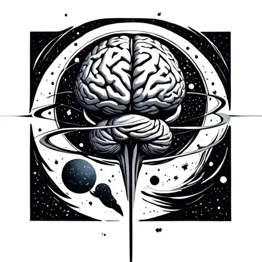 brain and universe inside - Variation 2