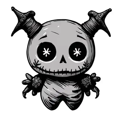 cute voodoo doll good evil