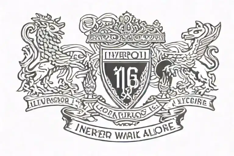 you never walk alone Liverpool football club with birthdates 26 Oct and 14 feb - Variation 2