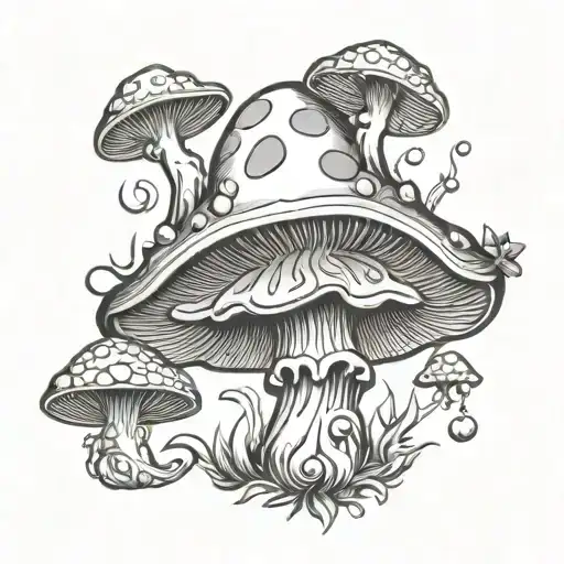 Norse god of psychedelics mushroom - Variation 2