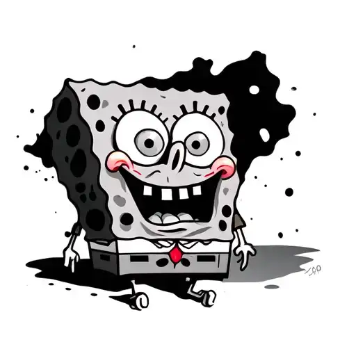 SpongeBob zombie face - Variation 2