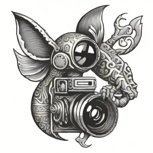 kokopelli camera lens - Variation 2