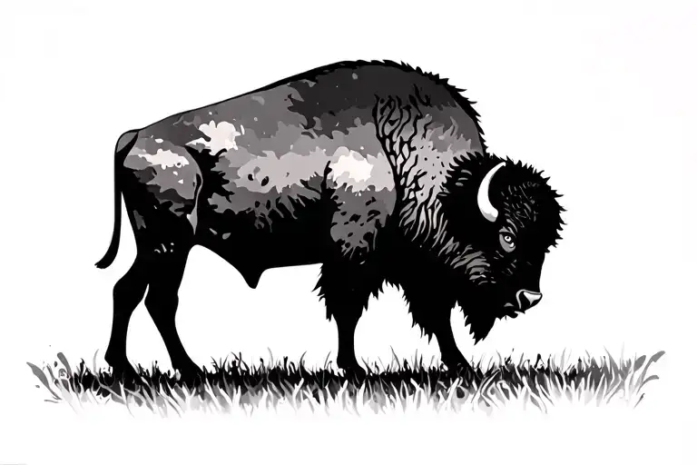 Bison silhouette
