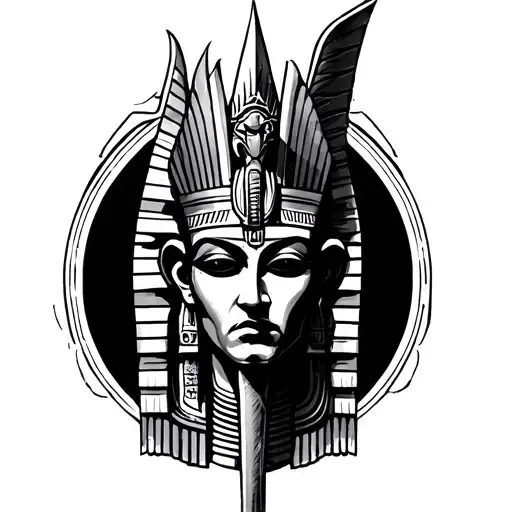 Osiris protecting the afterlife - Variation 2