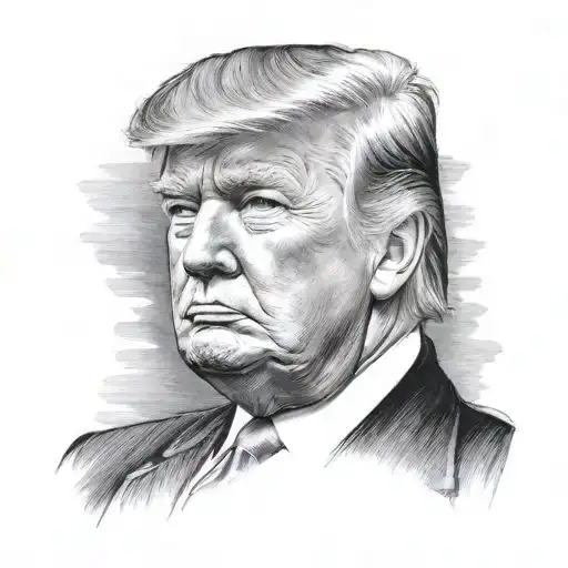 A portrait of Trump - Variation 9