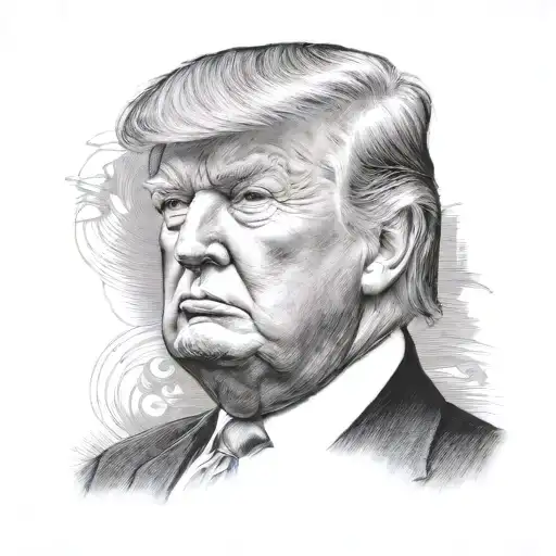 A portrait of Trump - Variation 11