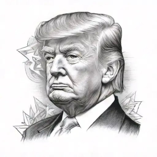 A portrait of Trump - Variation 12