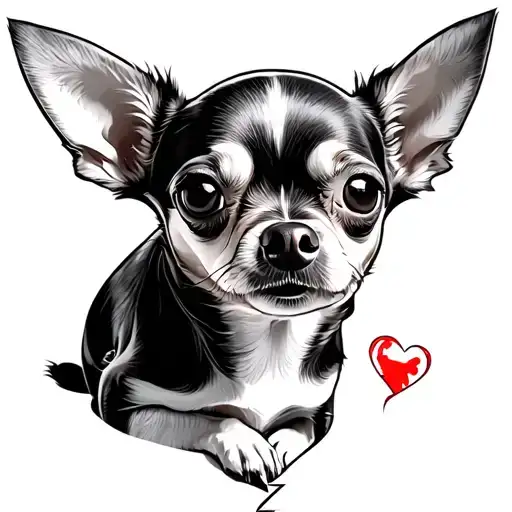 a chihuahua which fits the broken heart - Variation 2