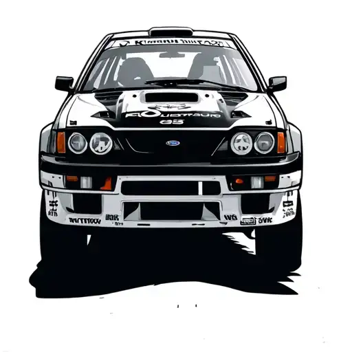 impreza gc8 555 rally car off road side view - Variation 2