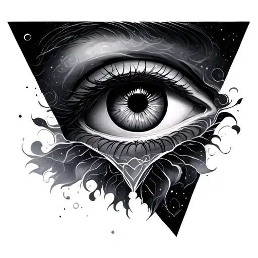 triangle with eye inside 