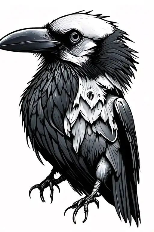 Icelandic crow skull - Variation 2