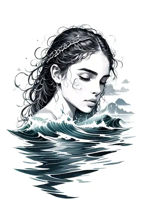 strength and calm ocean waters