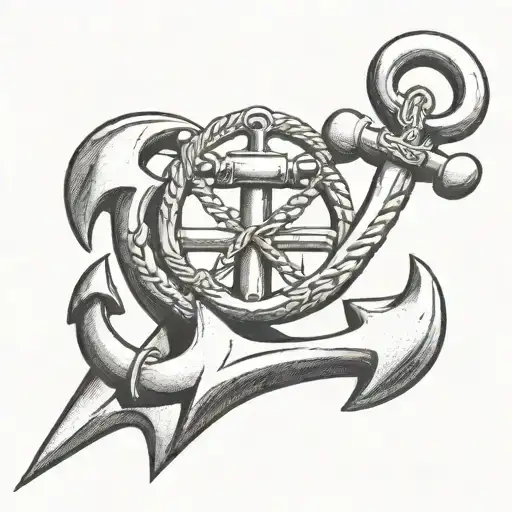 Anchor tattoo design