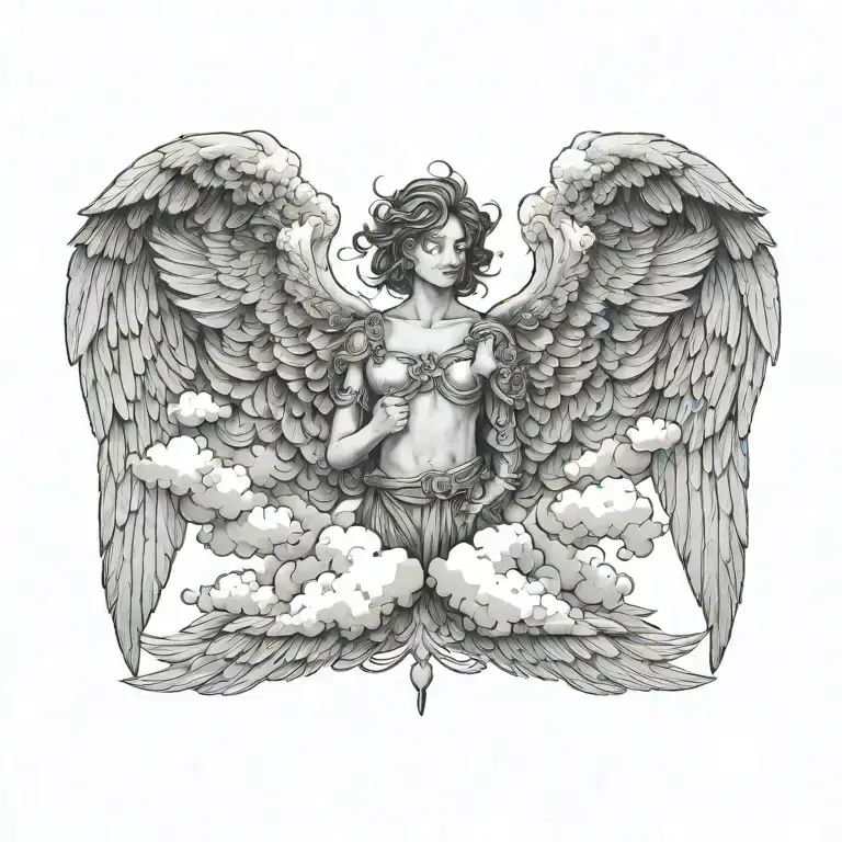 clouds as wings - Variation 1