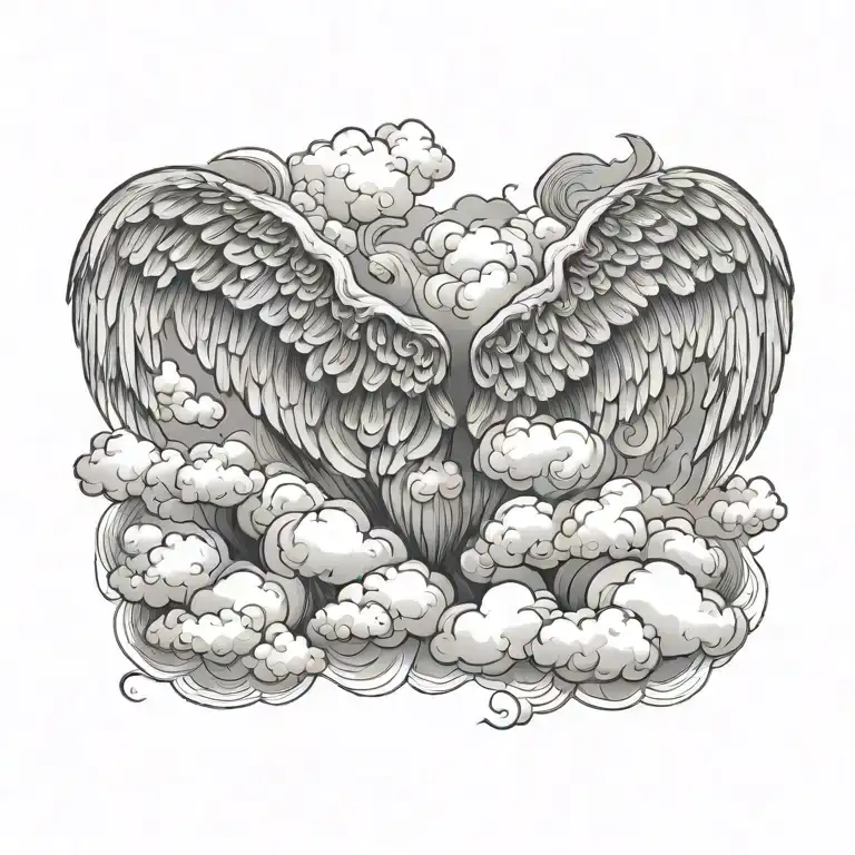 clouds as wings - Variation 2