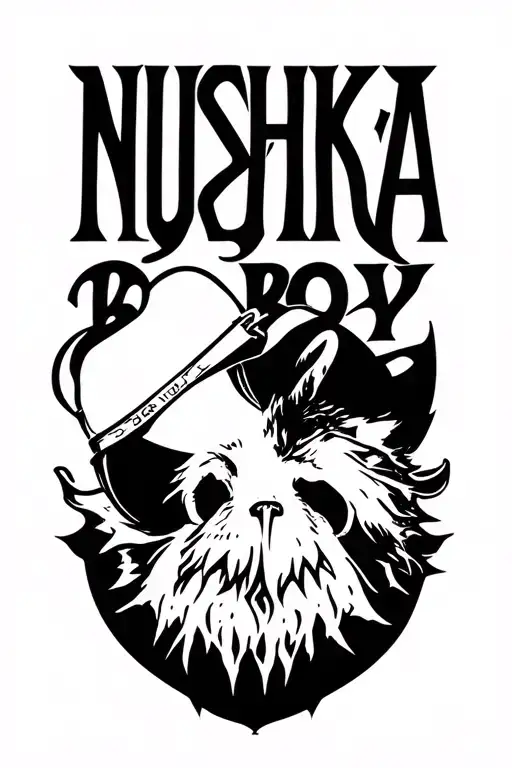 text saying NUSHKA BOY - Variation 2
