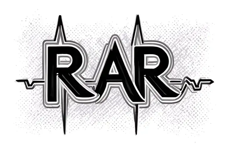 "R A R" Heartbeat line