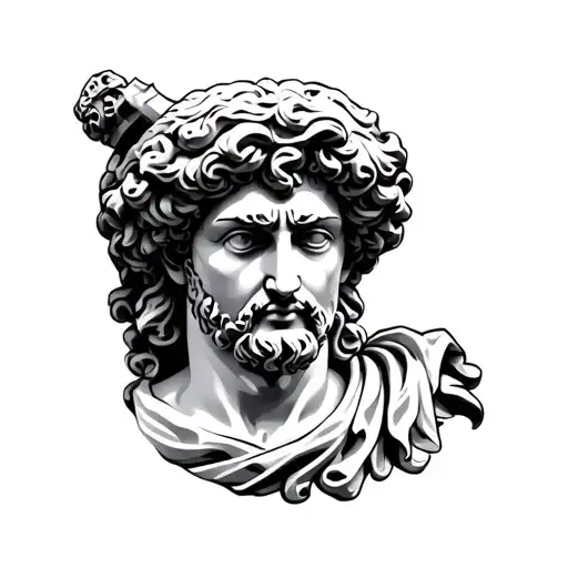 roman god statue head - Variation 2