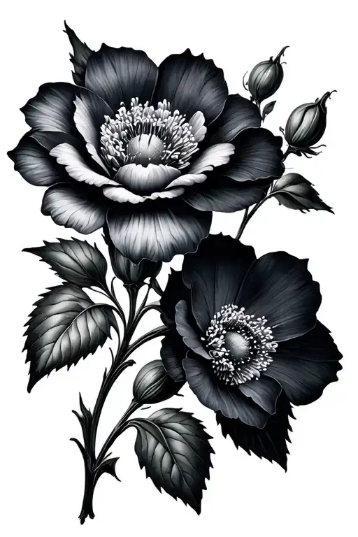 nightshade flower - Variation 2