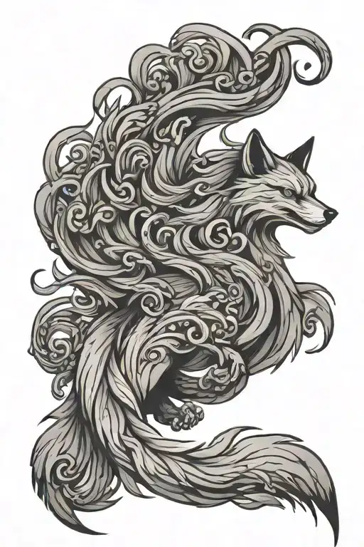 nine tail fox - Variation 2