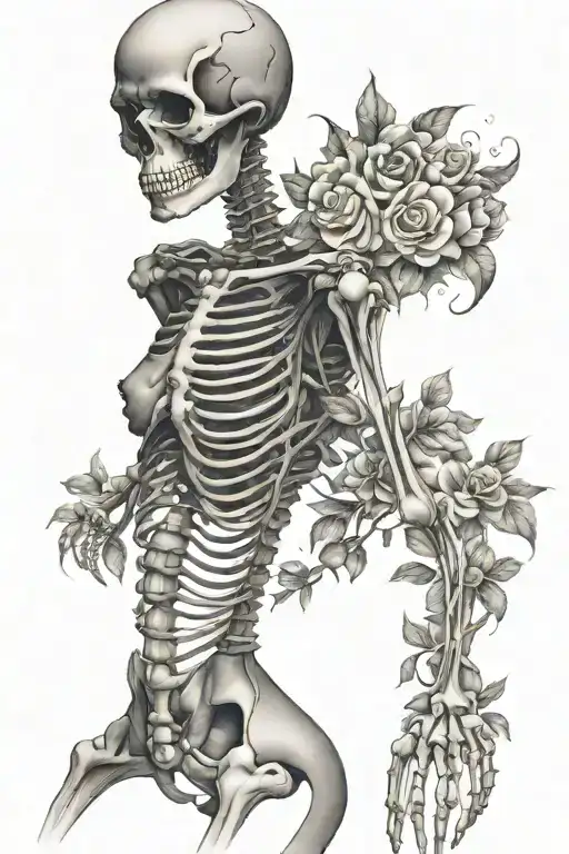 sexy woman body skeleton - Variation 2
