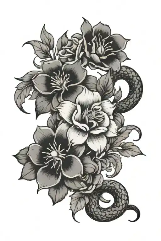 snake flower bouquet - Variation 4