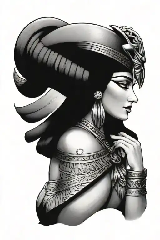 Cleopatra egyptian goddess - Variation 4