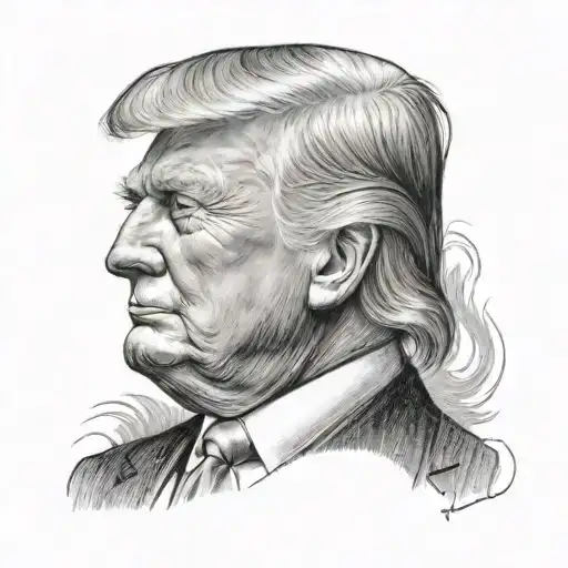 A portrait of Trump - Variation 8