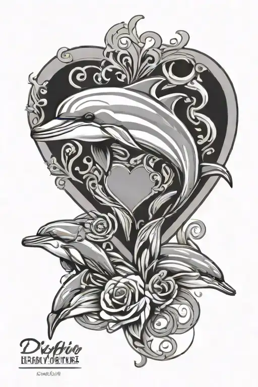 dolphin heart made