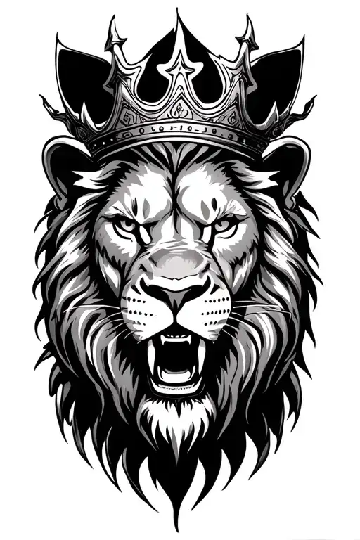 CROWNED LION HEAD