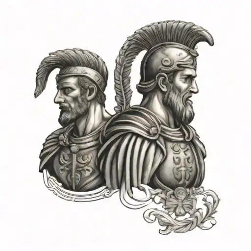 Roman emperors Augusto and Aureliano military style to honour my two sons named after the emperors with the names