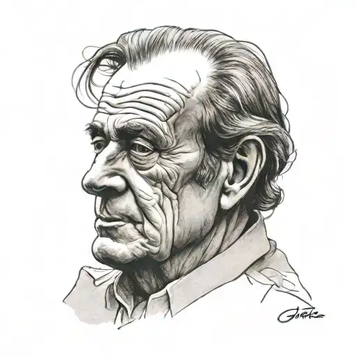 Portrait of Gilles Deleuze