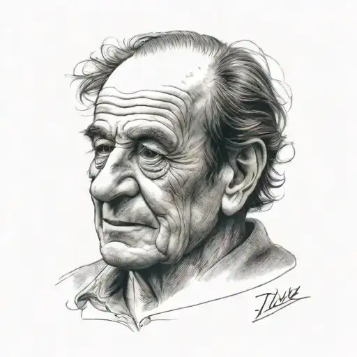 Portrait of Gilles Deleuze - Variation 2