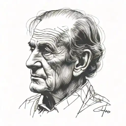 Portrait of Gilles Deleuze - Variation 3