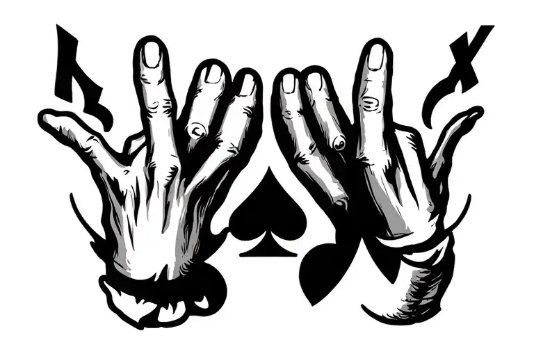 7 of spades, 2 of diamonds, (bad hand) - Variation 2