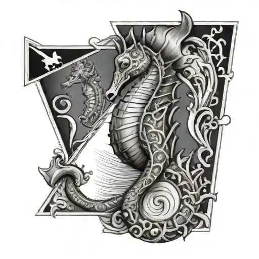 seahorse portuguese caravel square triangle circle