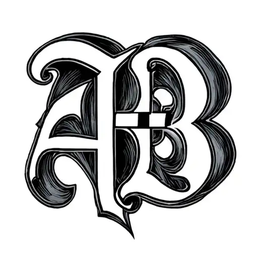 Initials A+B with 333 cleverly incorporated
