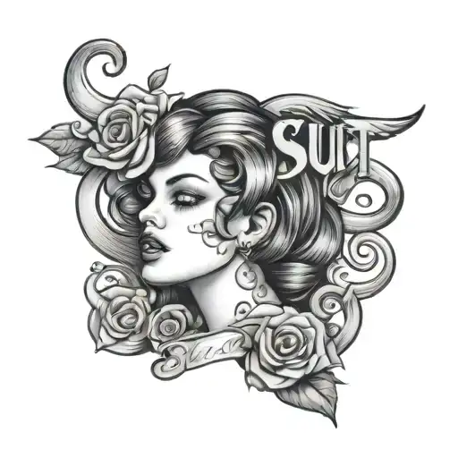 SIGN "SLUT" - Variation 1