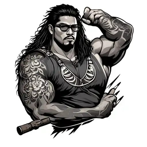 Hawaiian tattoo design