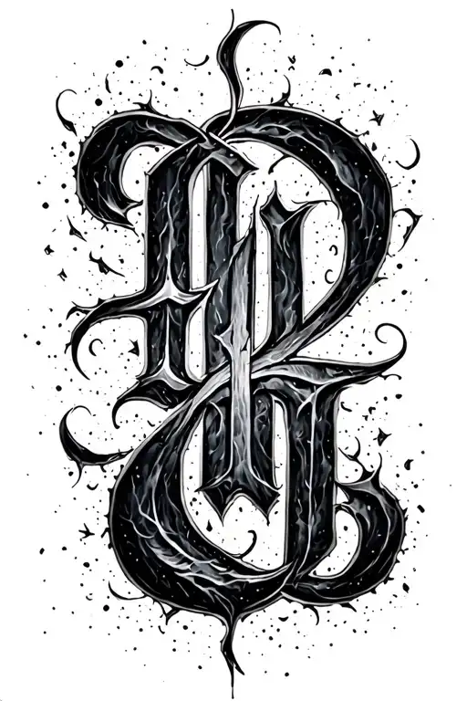 BURNT MANUSCRIPT FOR TEXT - Variation 2