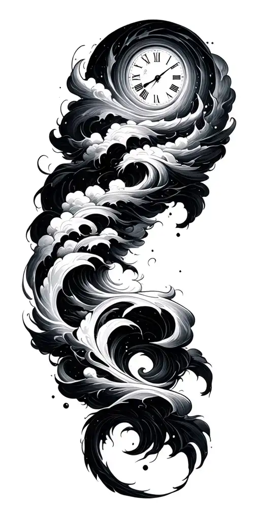 spiral, swirl, clouds, space, time - Variation 2