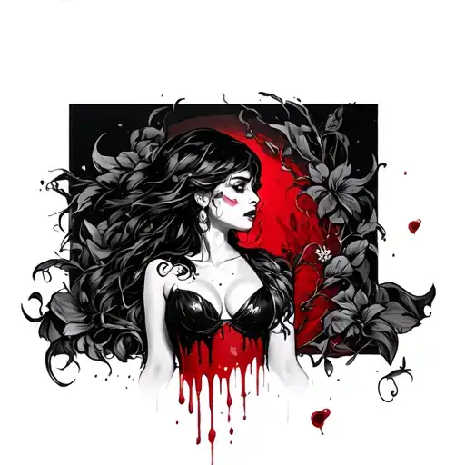 sexy bloody women full body - Variation 2