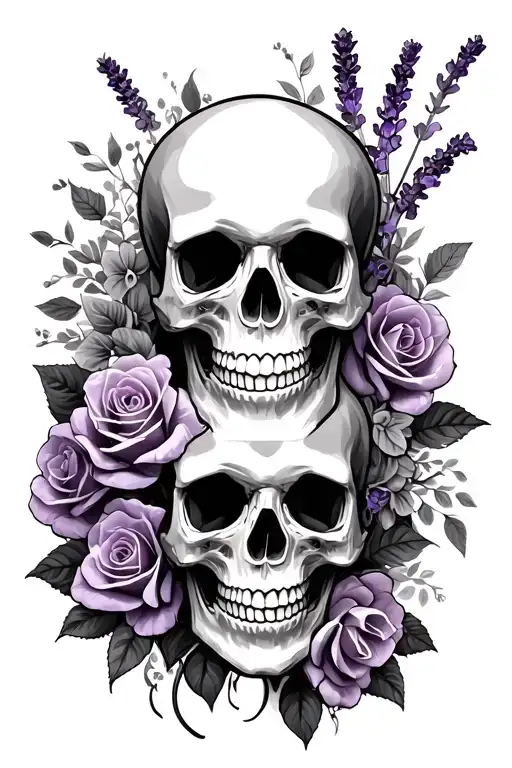 Lavender tattoo design