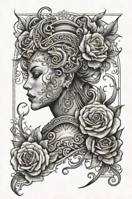 half sleeve tattoo design inspired - Variation 2