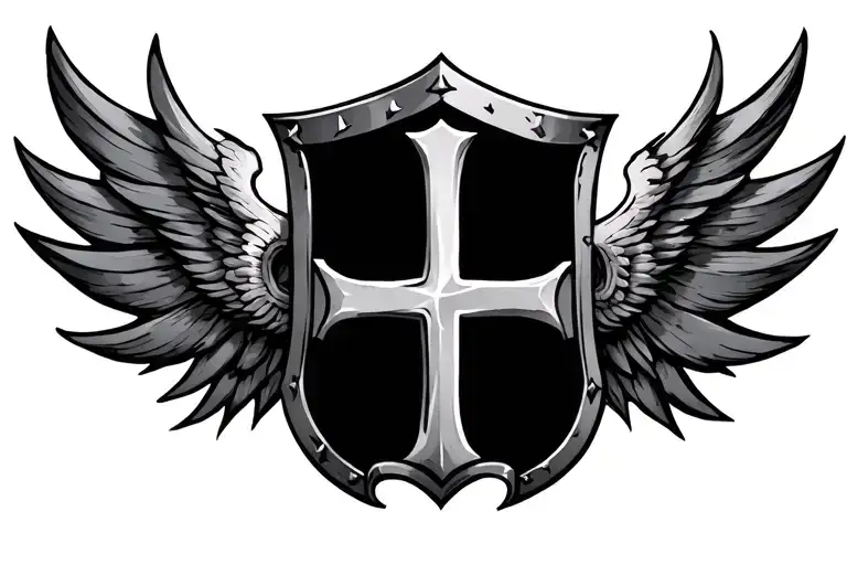 shield cross royalty